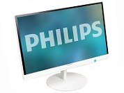 Монитор Philips 21.5" 224E5QSW White,1920x1080,5ms,250 cd/m2,20M:1(DCR 1000:1),DVI,D-Sub